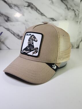 The Farm Goorin Bros Stallion Beige Mesh-Back Trucker Cap